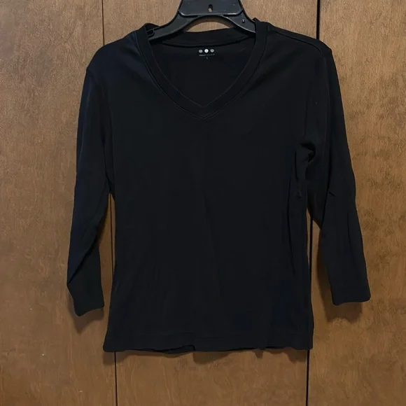 Three Dots V-Neck Tee, sz. large - Picture 1 of 4